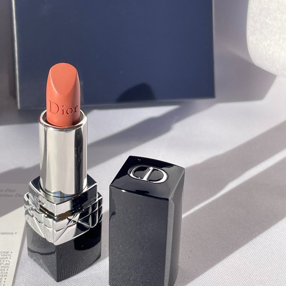 Dior Rouge Lipstick Twin Set-999 Velvet&100 Nude Matte,Shea Butter-2pc-BOXED-NEW - Picture 5 of 15
